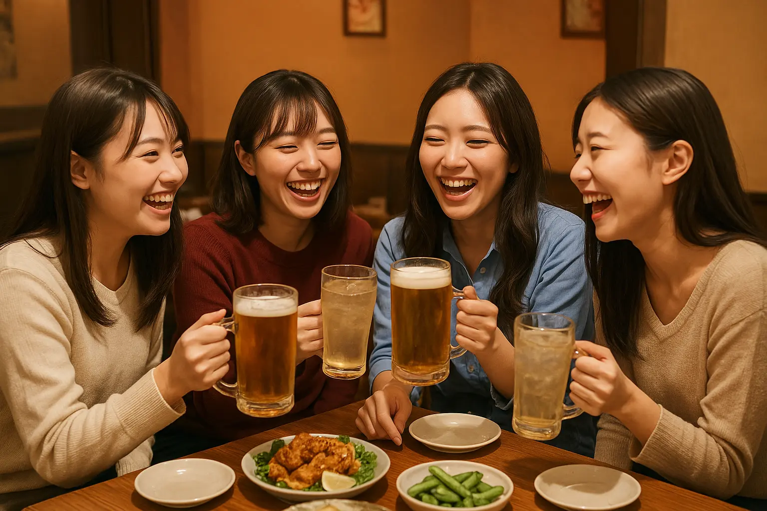長崎市（浜町・思案橋・築町）での宴会コンパニオン利用シーン